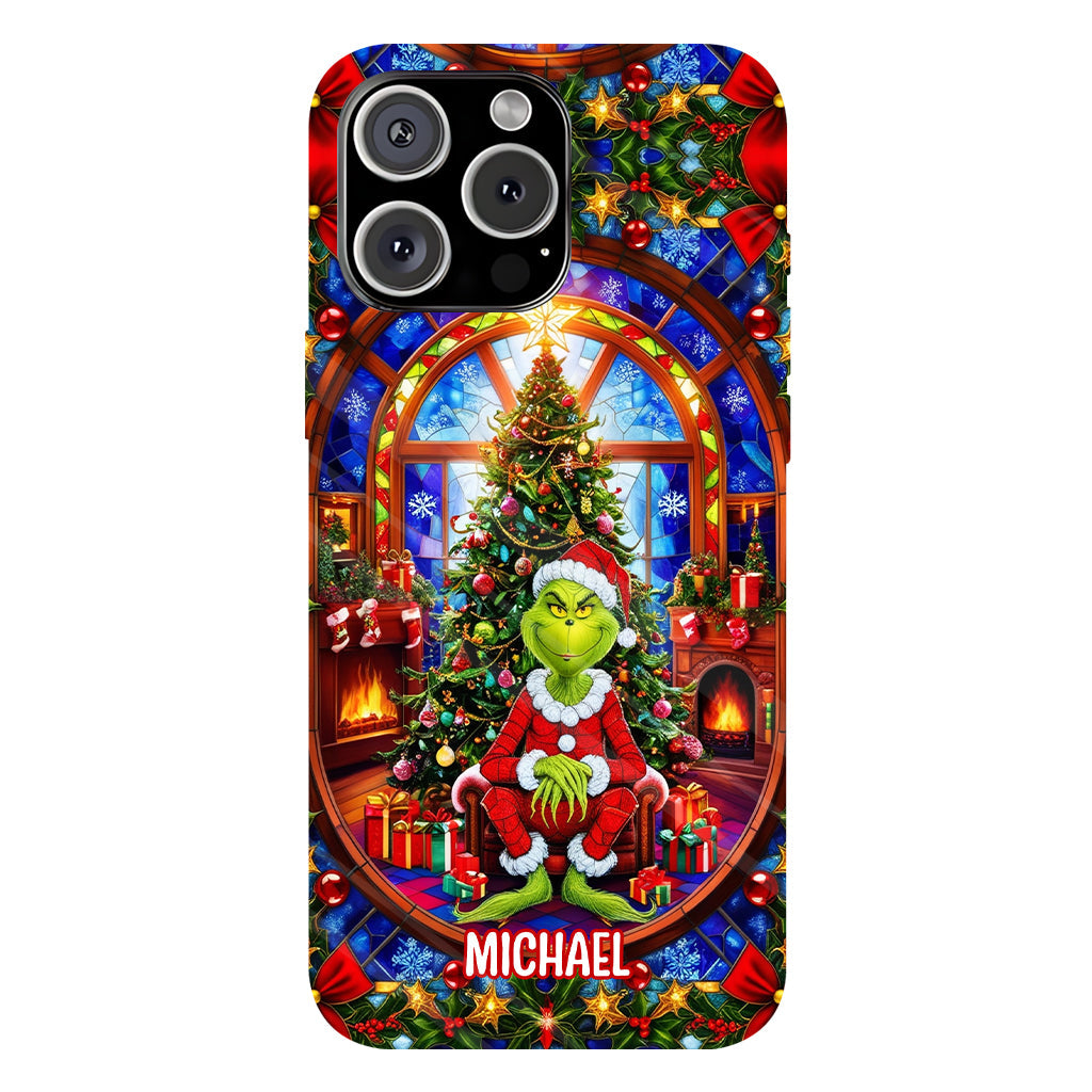Green Christmas - Personalized Stole Christmas Full Print Phone Case