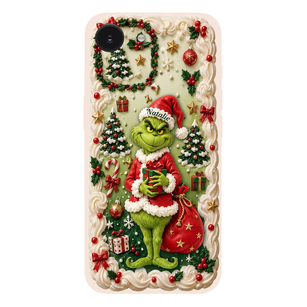 Merry Xmas - Personalized Stole Christmas Phone Case & Embroidered Lanyard